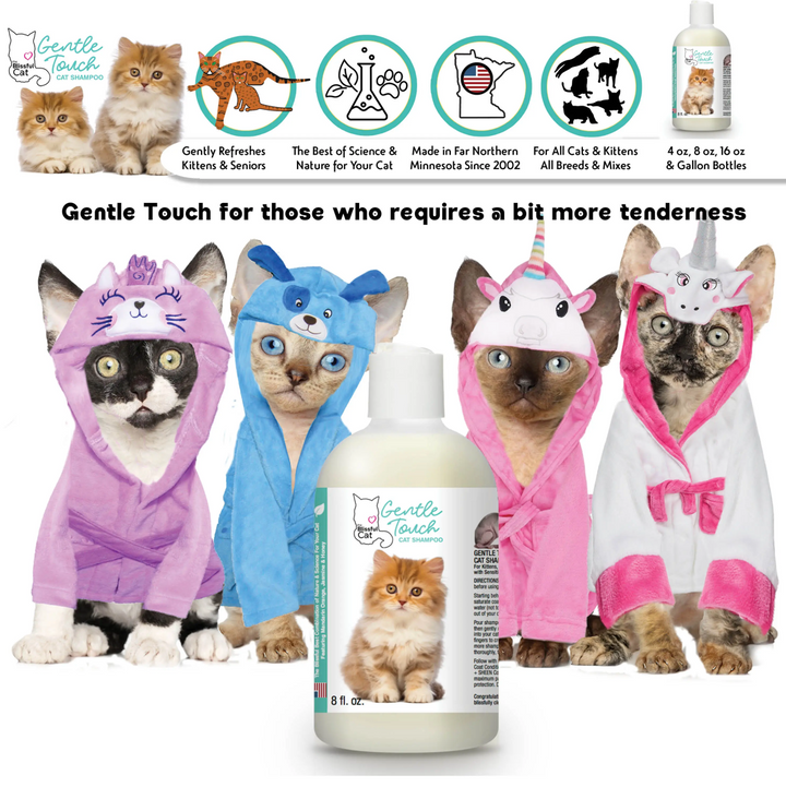 Gentle Touch Cat Shampoo - Kittens, Senior & Sensitive Cats