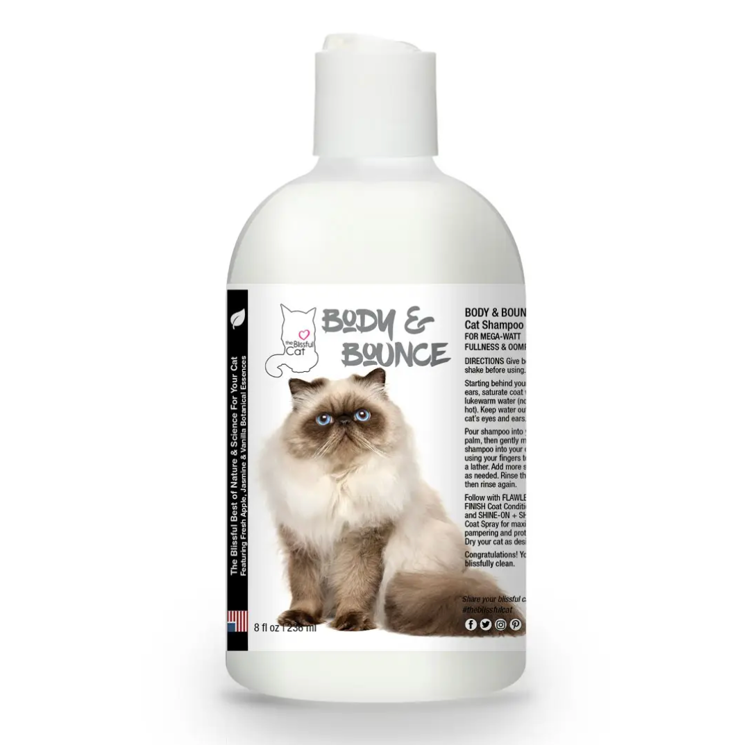 The Blissful Cat Body & Bounce Shampoo for Coats That Need Love