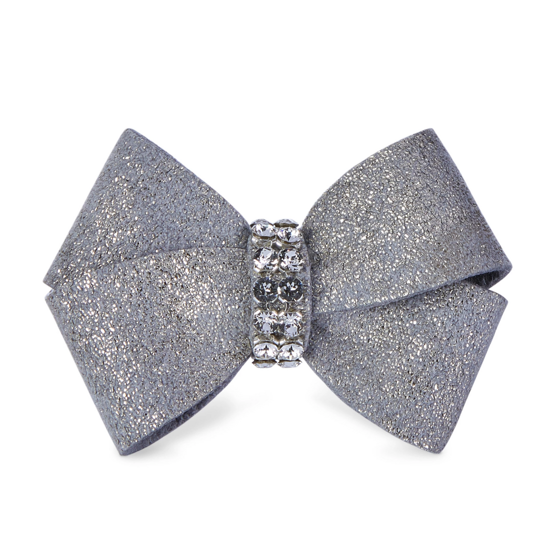 Platinum Glitzerati Single Nouveau Hair-Bow