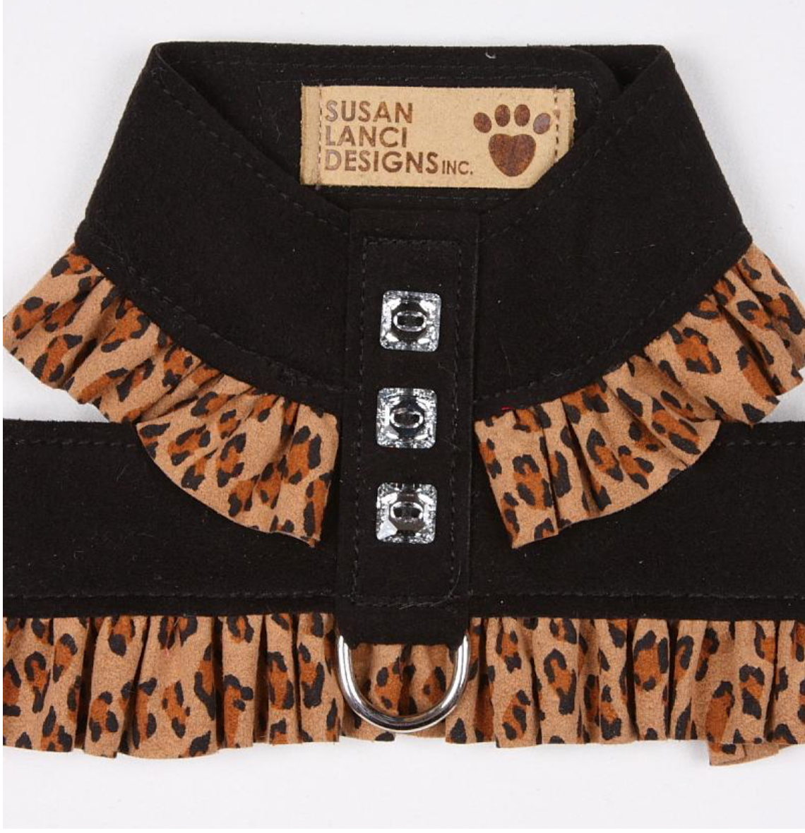 Cheetah Couture Tinkie Harness with Contrasting Big Bow & Trim main image 1