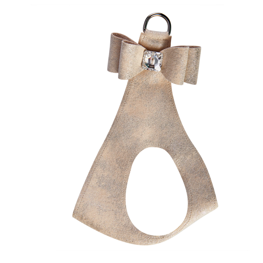 Champagne Glitzerati Big Bow Step in Harness