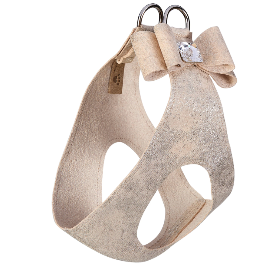 Champagne Glitzerati Big Bow Step in Harness