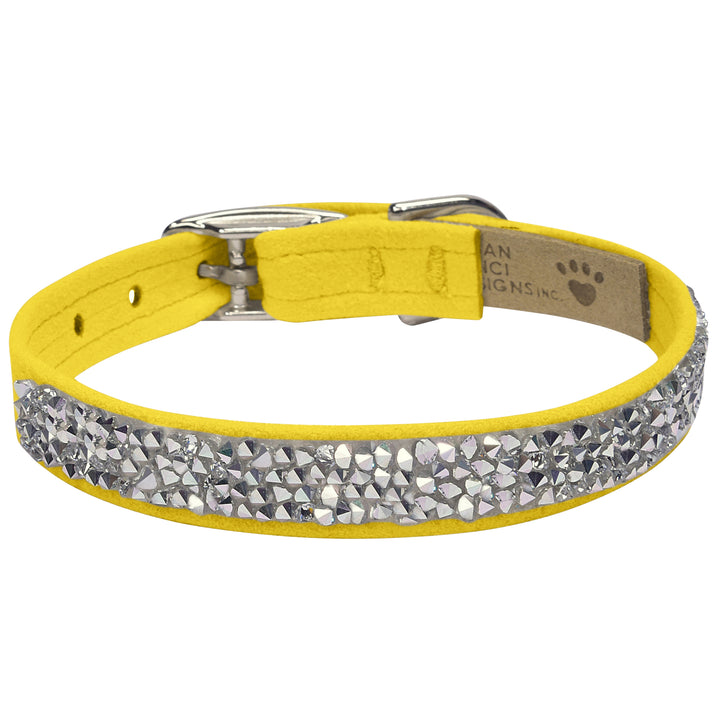 Crystal Rocks 1/2" Dog Collar