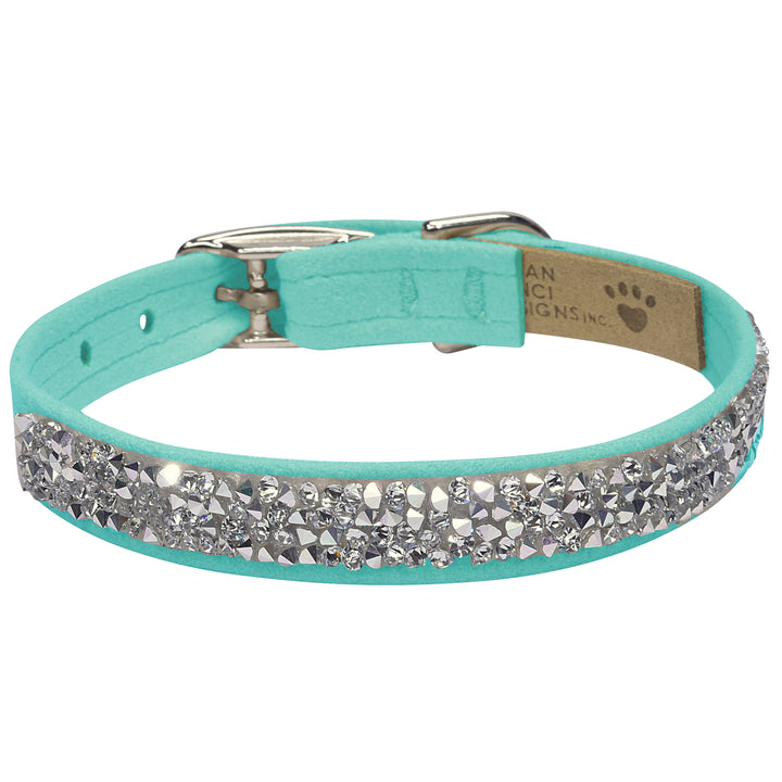 Crystal Rocks 1/2" Dog Collar