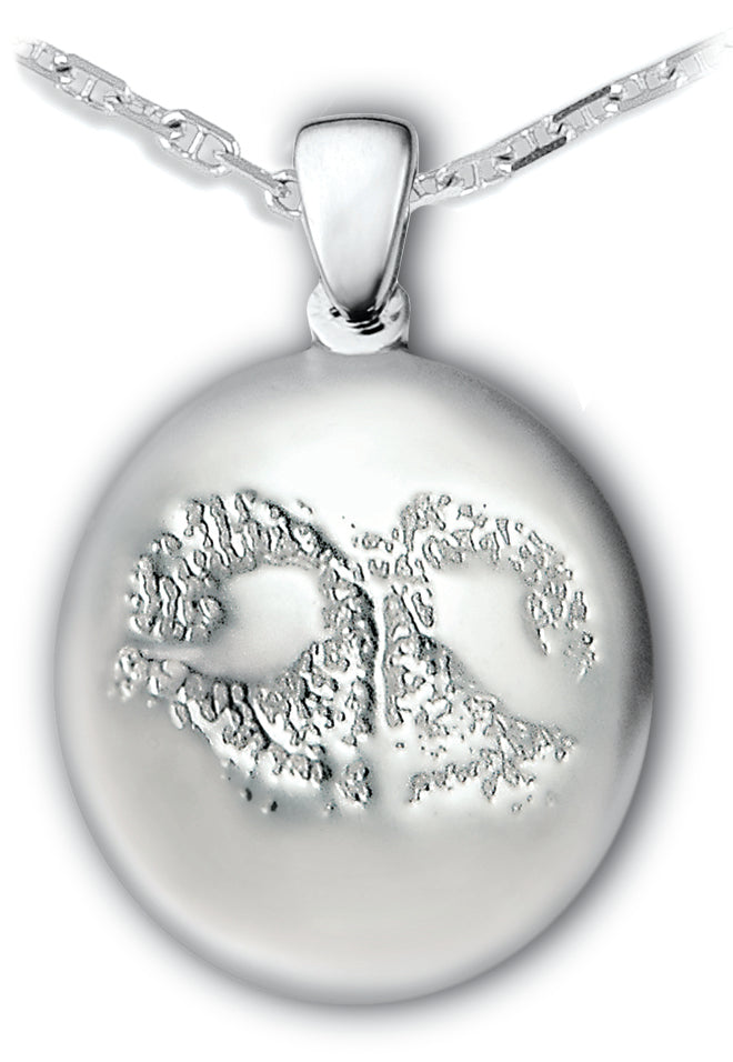 White Gold (14k) Paw Print Charm