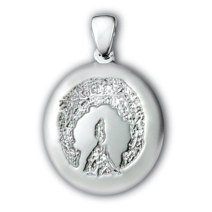 White Gold (14k) Paw Print Charm