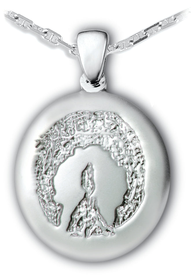 White Gold (14k) Paw Print Charm