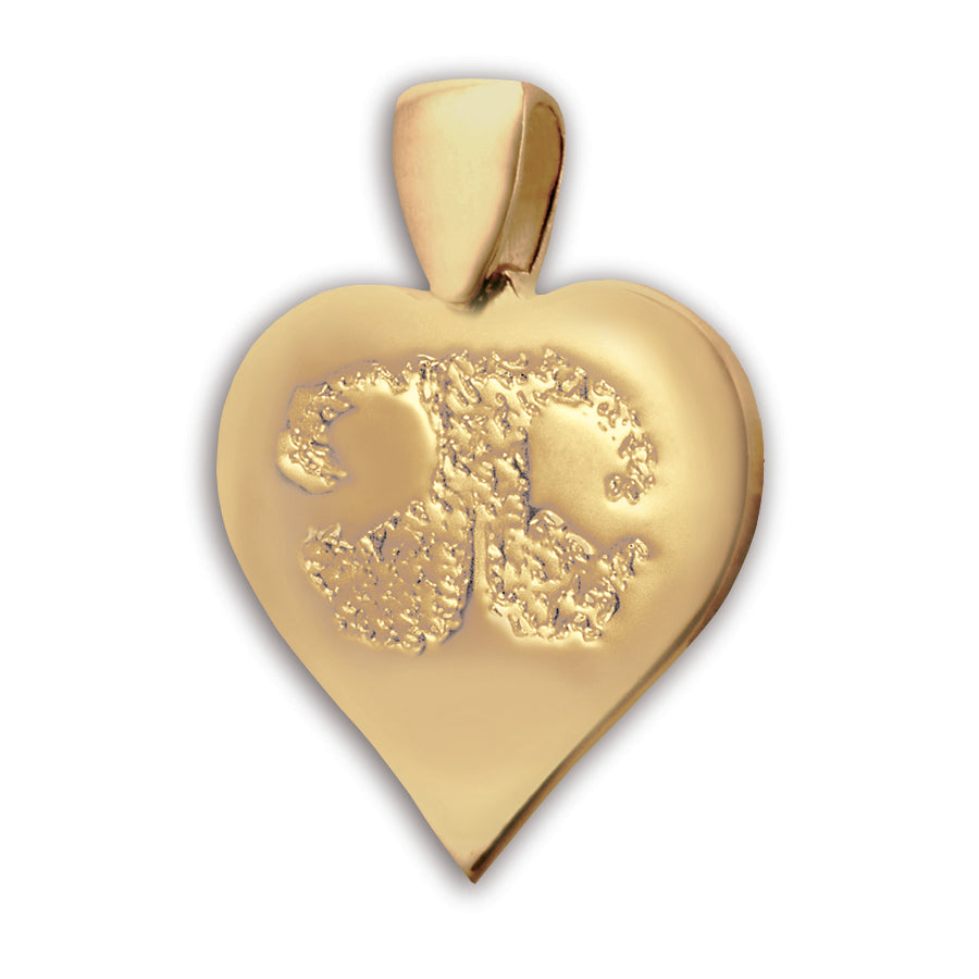 Gold (14k) Heart Pet Print Charm