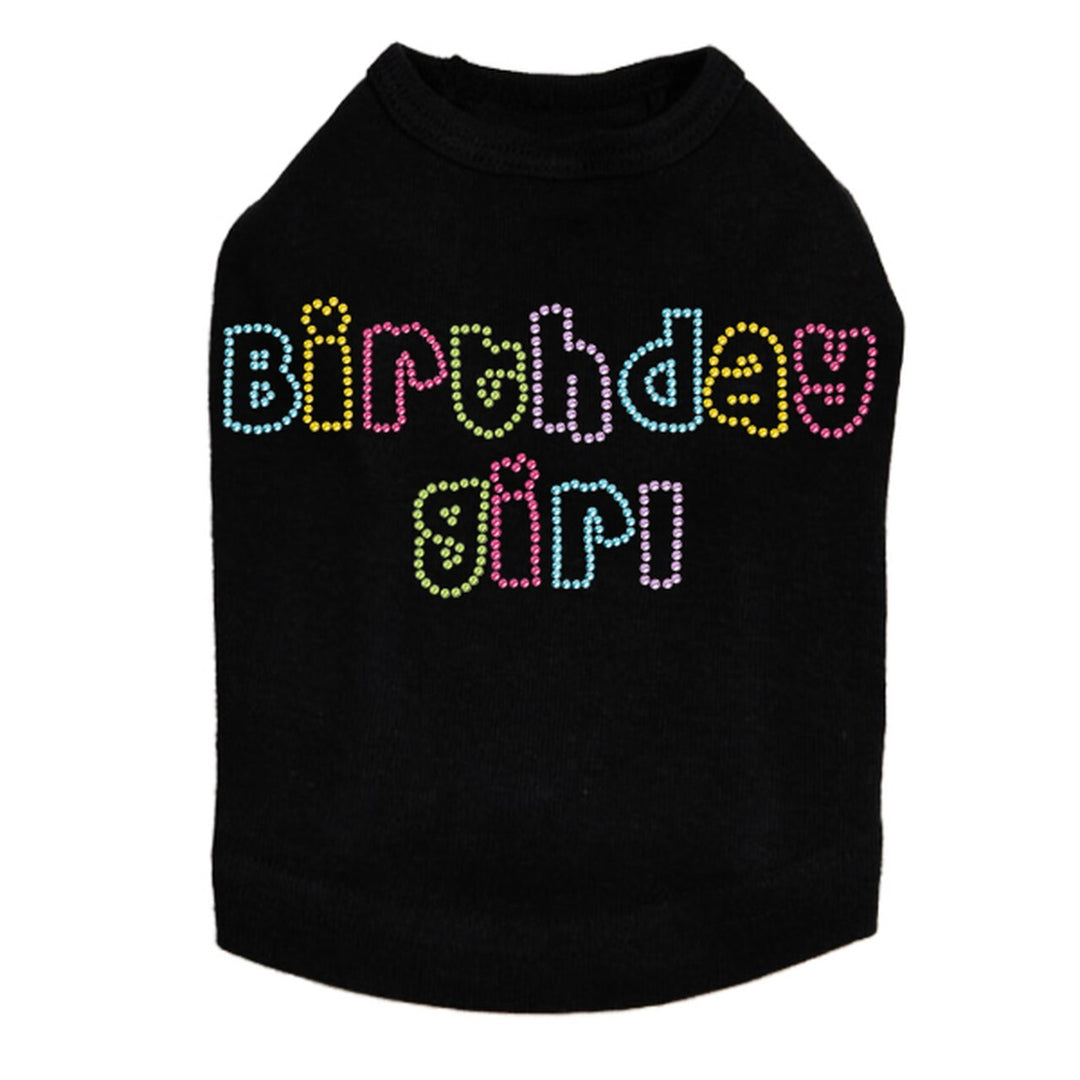 Birthday Girl (Multicolor) - Dog Tank - Choose Color