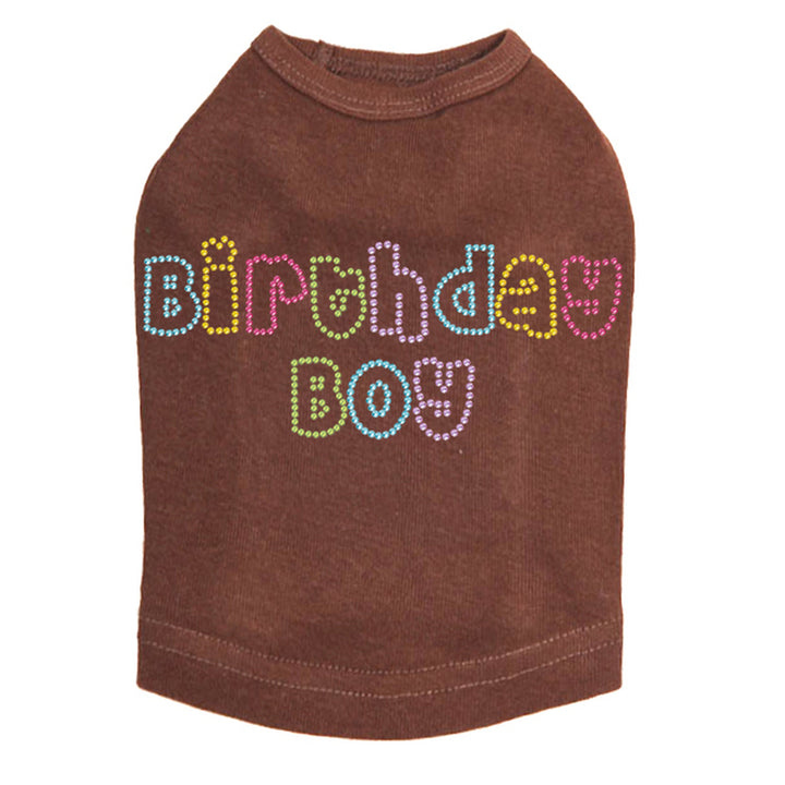 Birthday Boy Multi Color Dog Tank