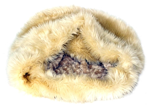 Caramel Shag Plush Cozy Sak