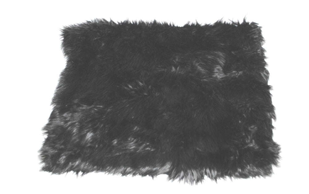 Black Shag All Plush Crate Liner