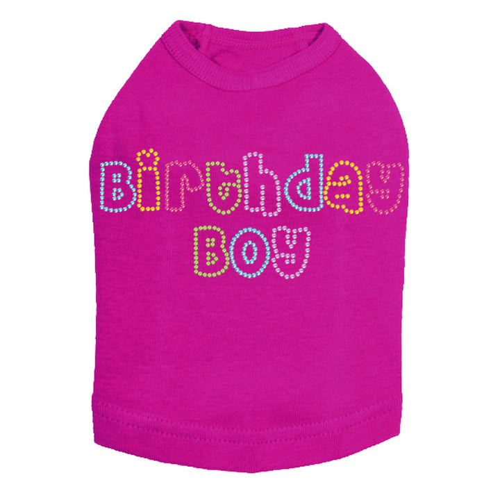 Birthday Boy Multi Color Dog Tank