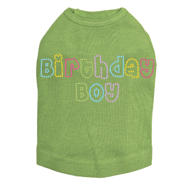 Birthday Boy Multi Color Dog Tank