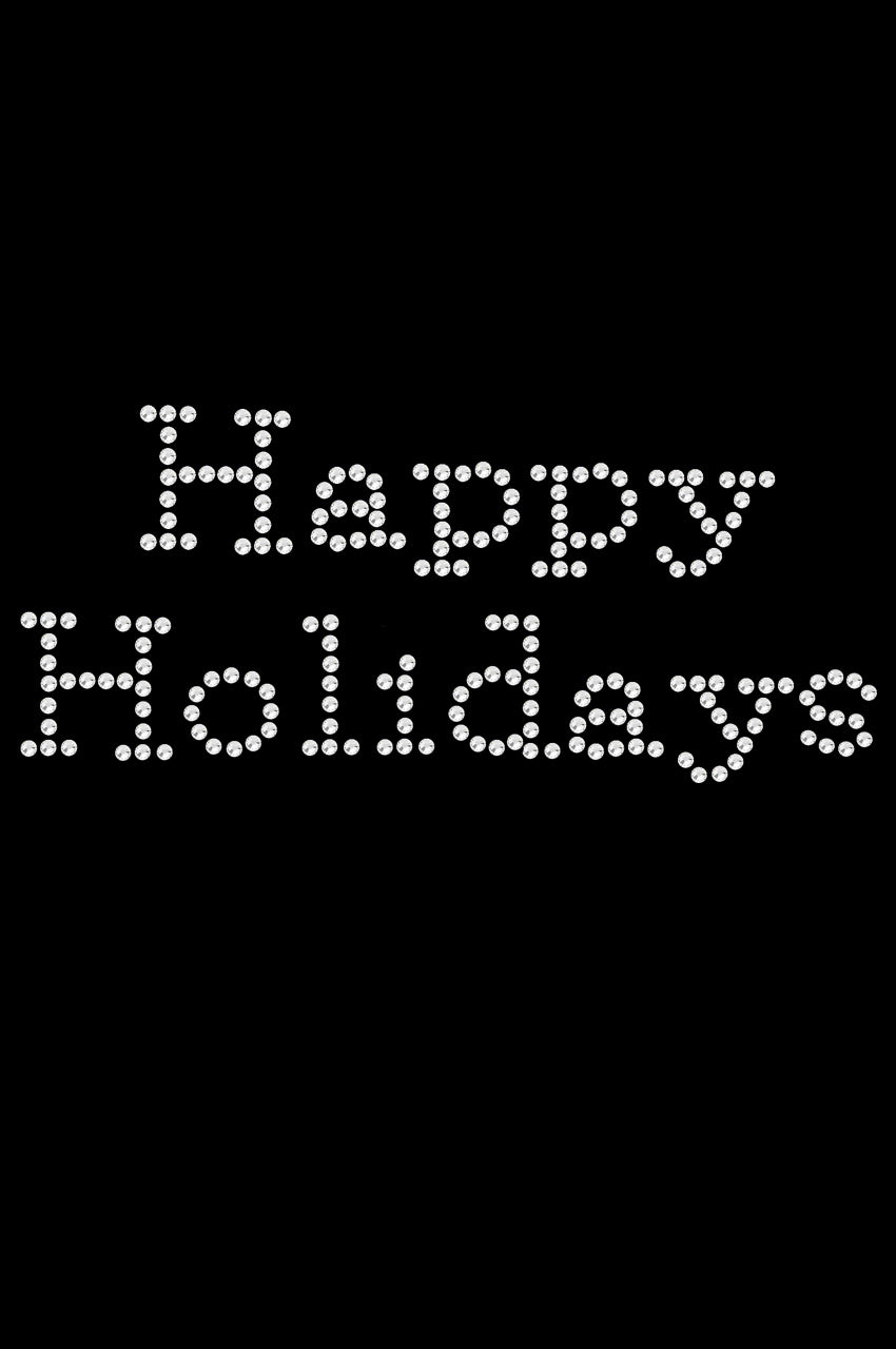 Happy Holidays - Dog Tank Black