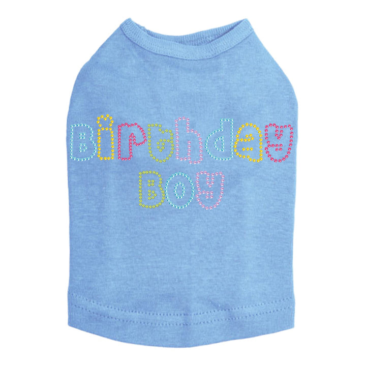 Birthday Boy Multi Color Dog Tank