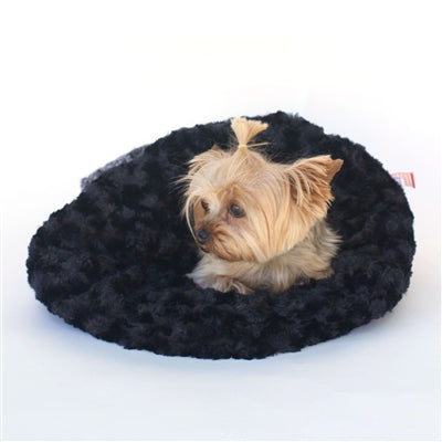 Feathers Plush Cozy Sak Black