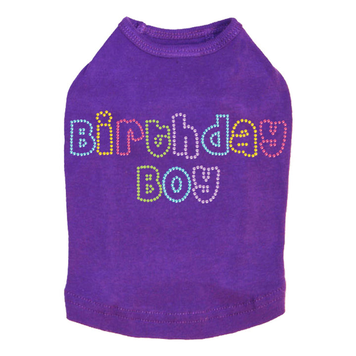 Birthday Boy Multi Color Dog Tank