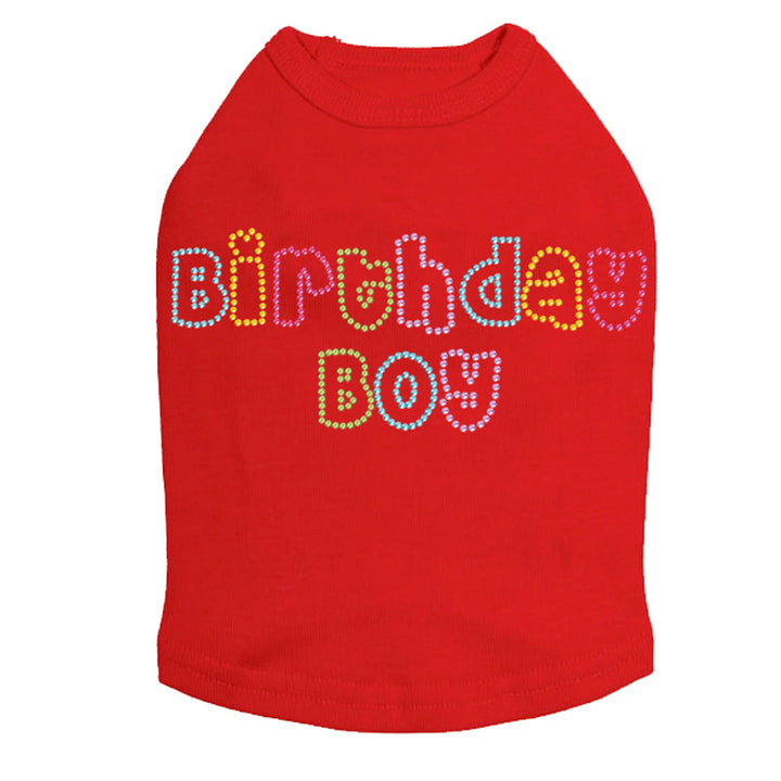 Birthday Boy Multi Color Dog Tank