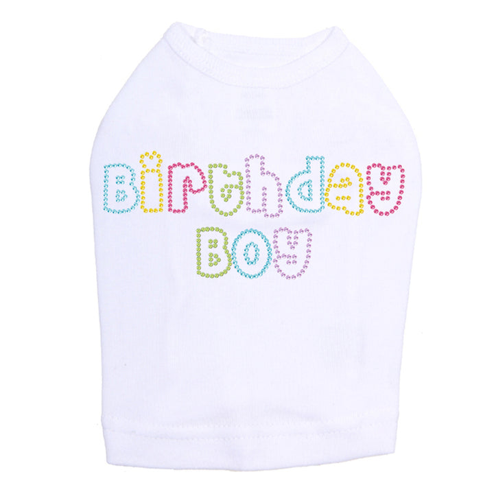 Birthday Boy Multi Color Dog Tank