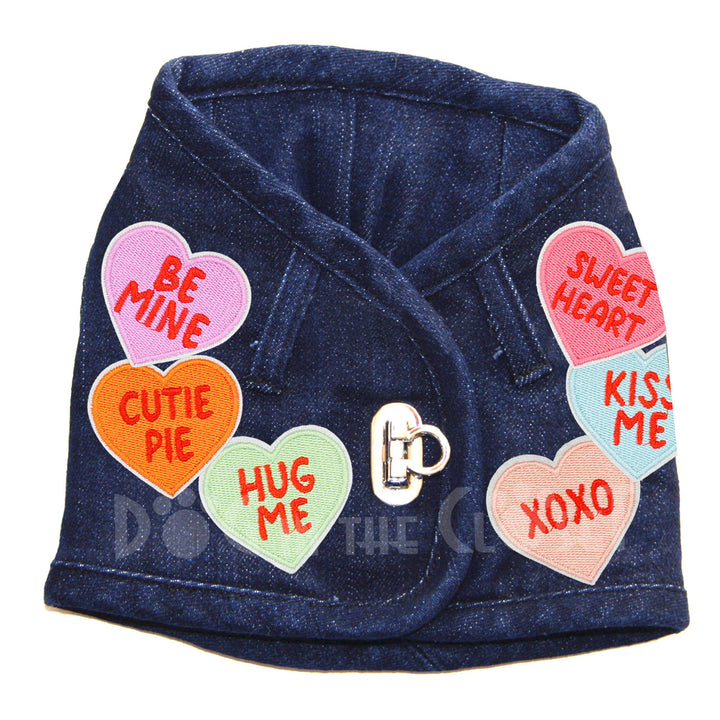 Candy Hearts Harness Vest for Dogs (3 Styles/Colors)