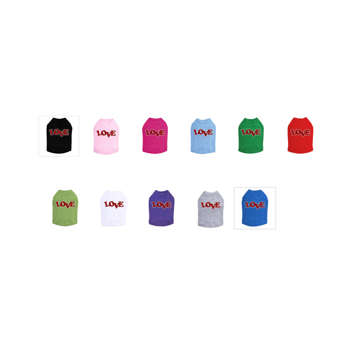 Love and Ladybug Dog Tank (multi colors)