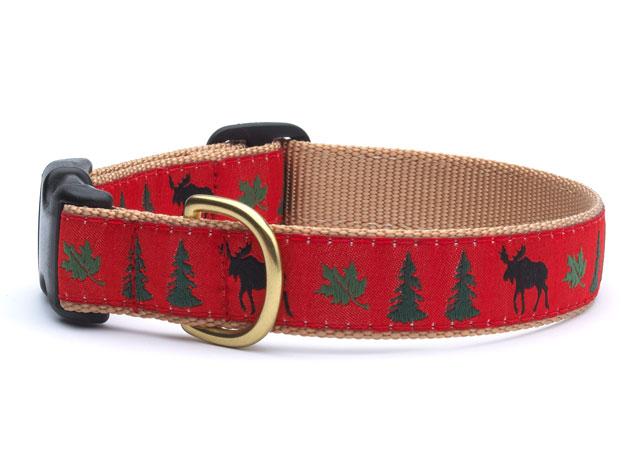 Moose Red Dog Collar