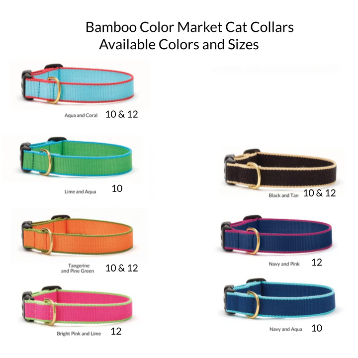 Bamboo Cat Collars (Choose Color)