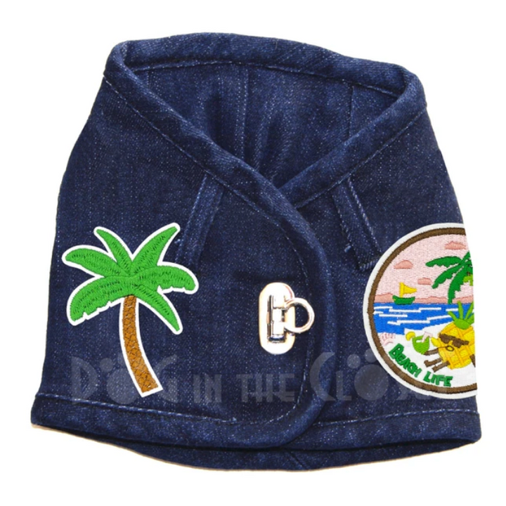 Beach Life Denim Harness Vest