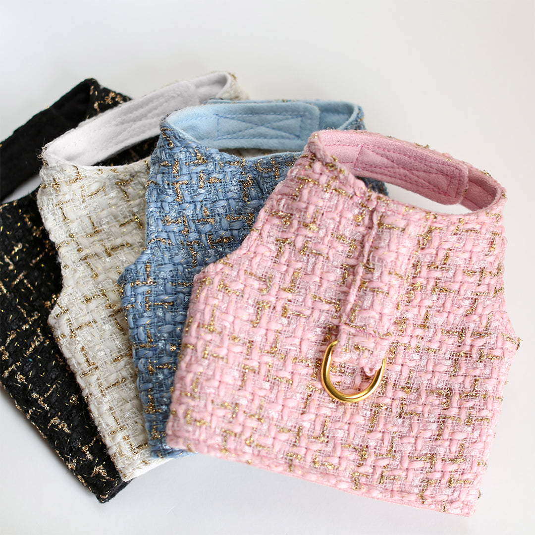 Chantel Tweed Dog Harness (Choose Color)
