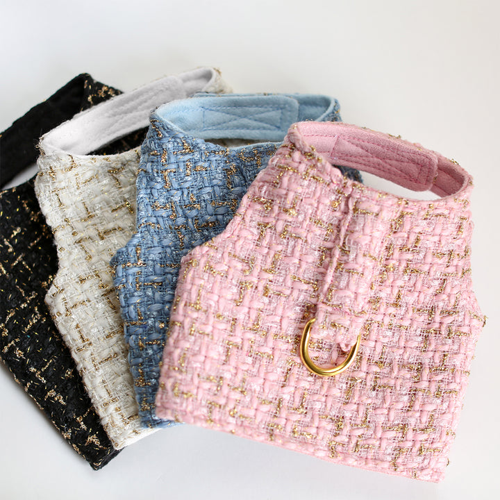 Chantel Tweed Dog Harness (Choose Color)