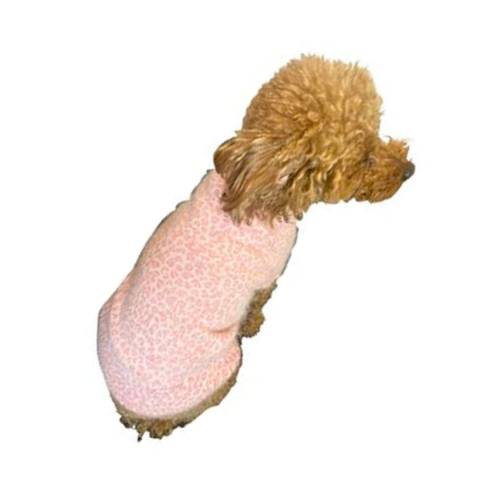 Baby Cheetah Angora Dog Sweater - Grey or Blush