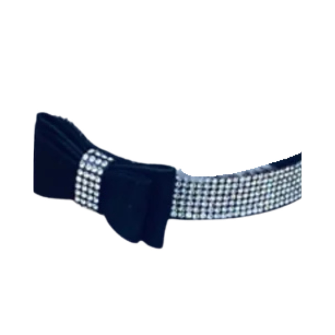 Bow Tie Faux Suede Dog Collar - 3 Colors
