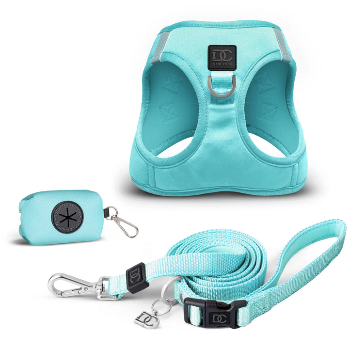 Luxe No Pull, Step-In Dog Walking Set - Fifth Ave Blue