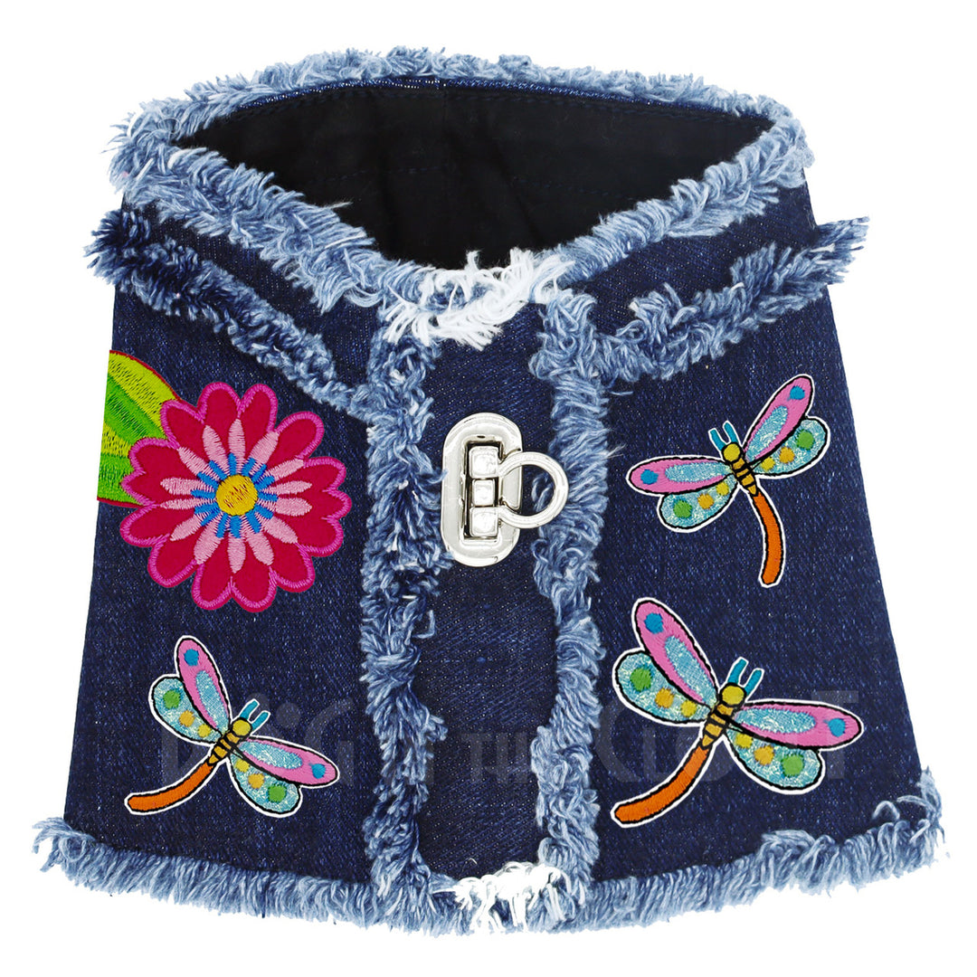 Dragonflies Denim Harness Vest for Pets (3 Styles/Colors)