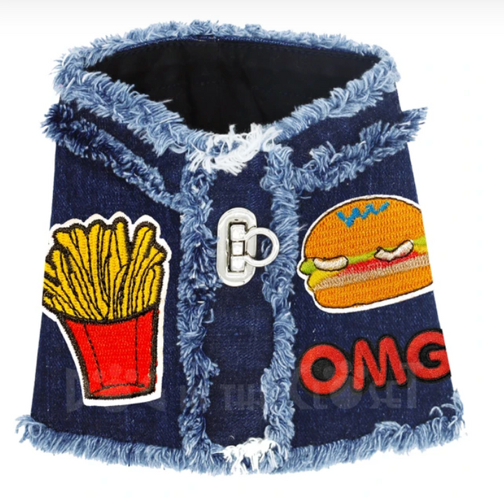 Fast Food OMG Denim Harness Vest