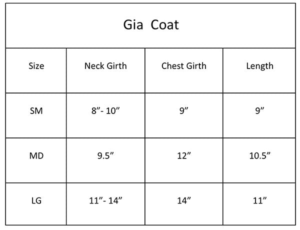 Gia Dog Coat