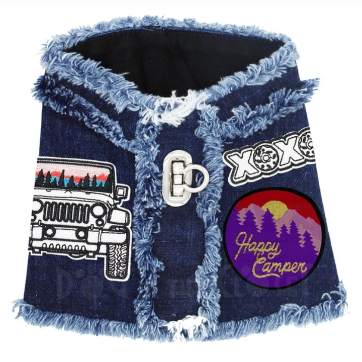 Happy Camper Denim Harness Vest