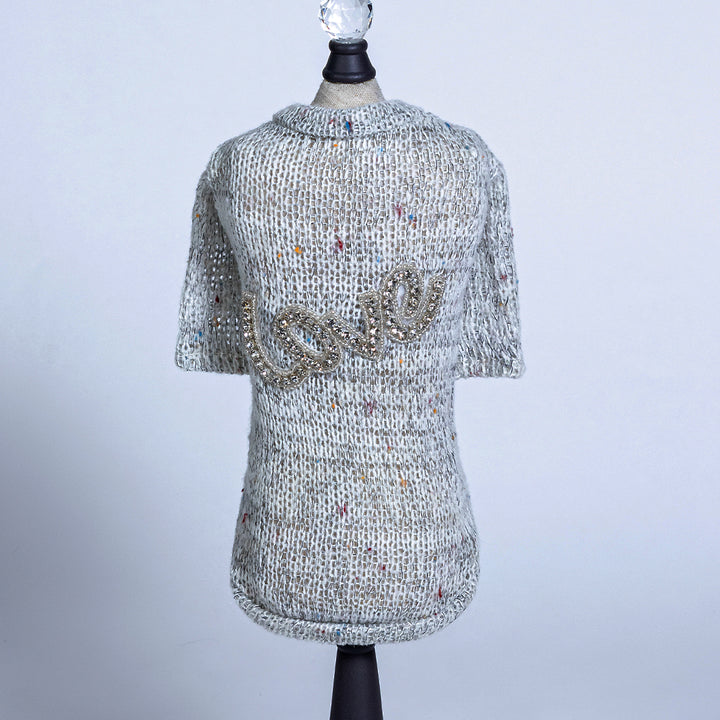 Love Dog Sweater Gray