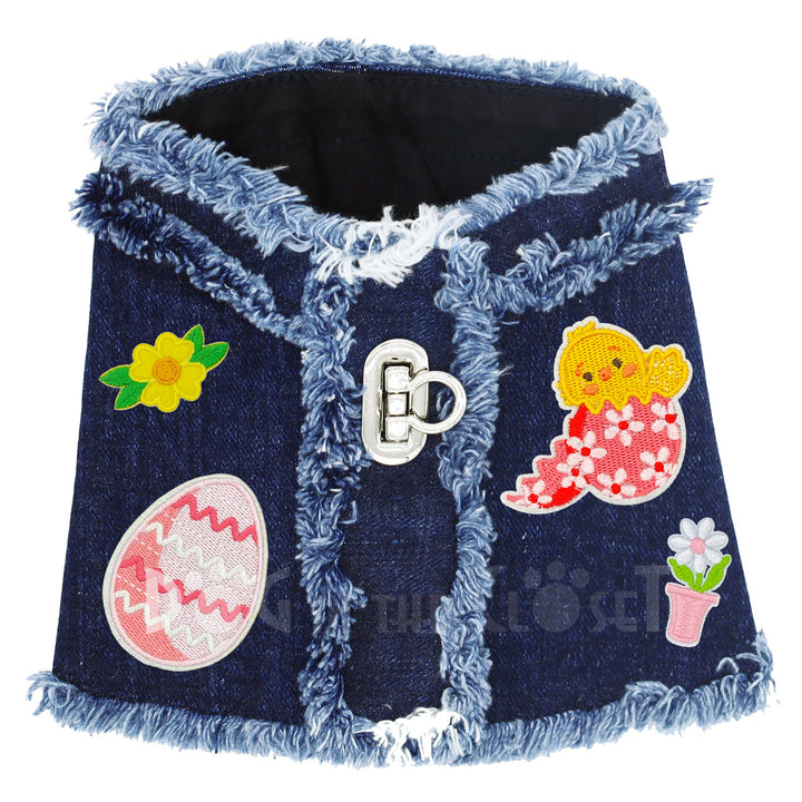 Pastel Easter Denim Harness Vest for Pets (3 Styles/Colors)