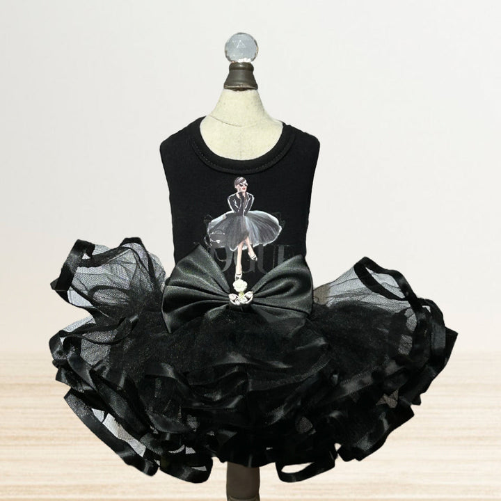 Goddess Salina Black Dog Tutu Dress