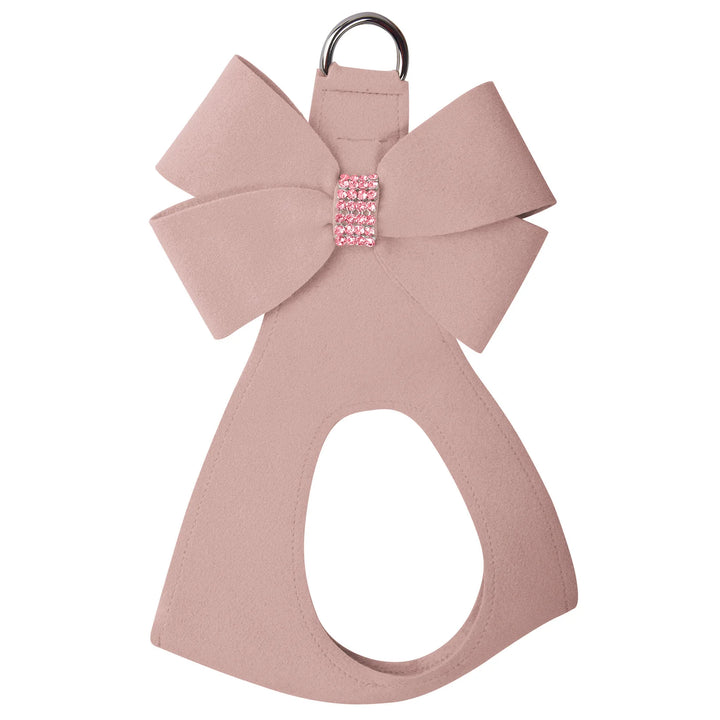 Rosewood Nouveau Bow with Pink Giltmore Step In Harness (Opt Lead)