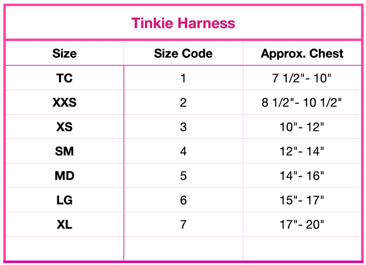 Cheetah Tinkies Garden Tinkie Harness