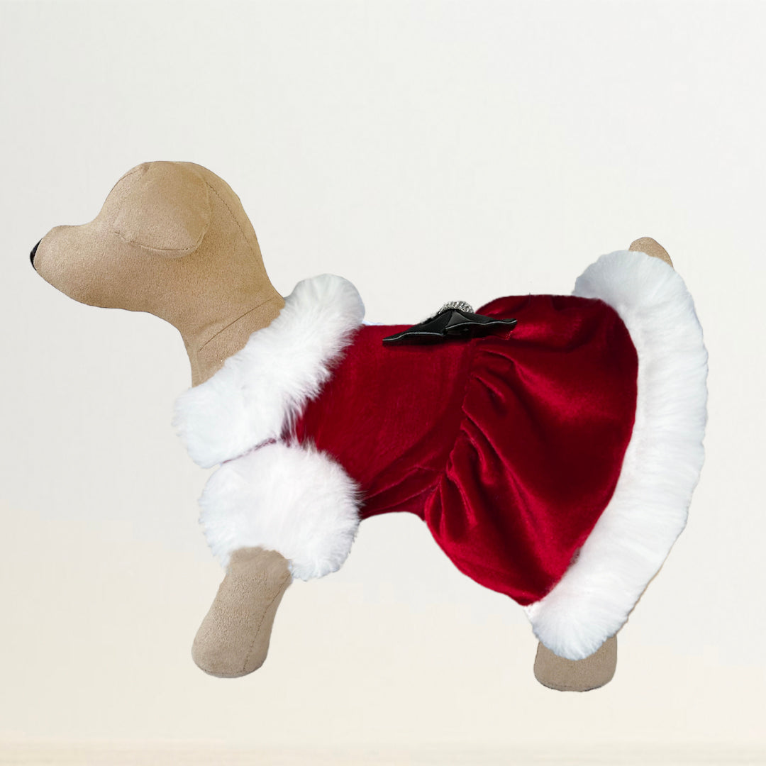 Santa Baby Luxury Pet Dress – Chloe Cole Pet Couture Santa Baby Luxury Pet Dress – Chloe Cole Pet Couture