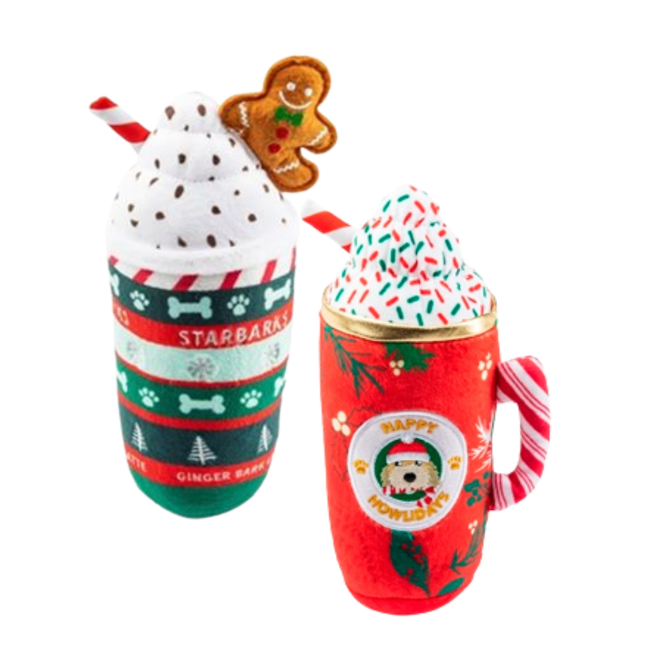 Christmas Coffee Dog Toys