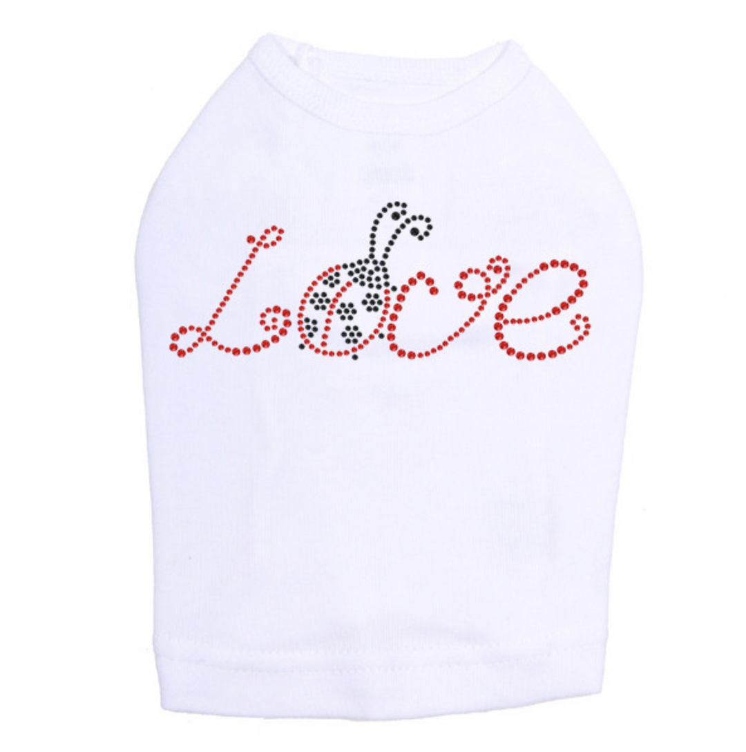 Love and Ladybug Dog Tank (multi colors)