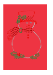 Snowman with Red Scarf Short-Sleeve Women's T-shirt