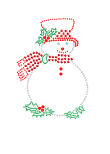 Snowman with Red Scarf Short-Sleeve Women's T-shirt