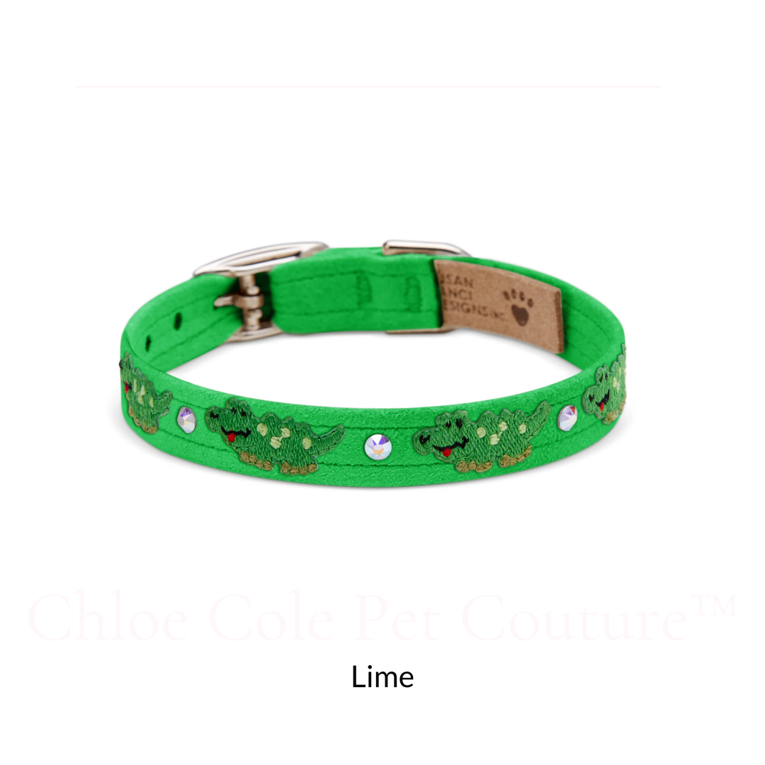 Embroidered Alligators Collar