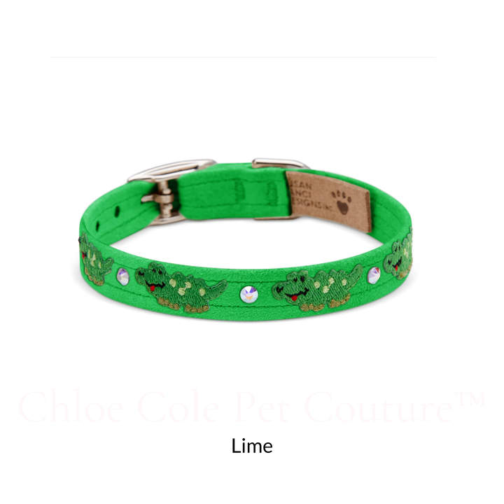 Embroidered Alligators Collar